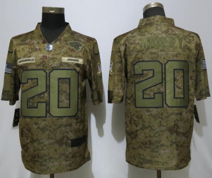 Men Jacksonville Jaguars #20 Ramsey Nike Camo Salute to Service Limited NFL Jerseys->arizona cardinals->NFL Jersey